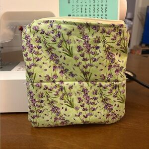 Handmade Lavender Print zipper Pouch